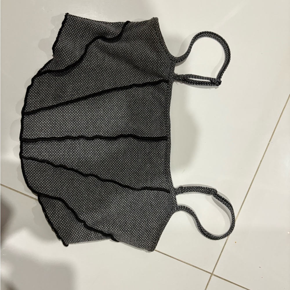 Liberty Love Charcoal Knit Top
